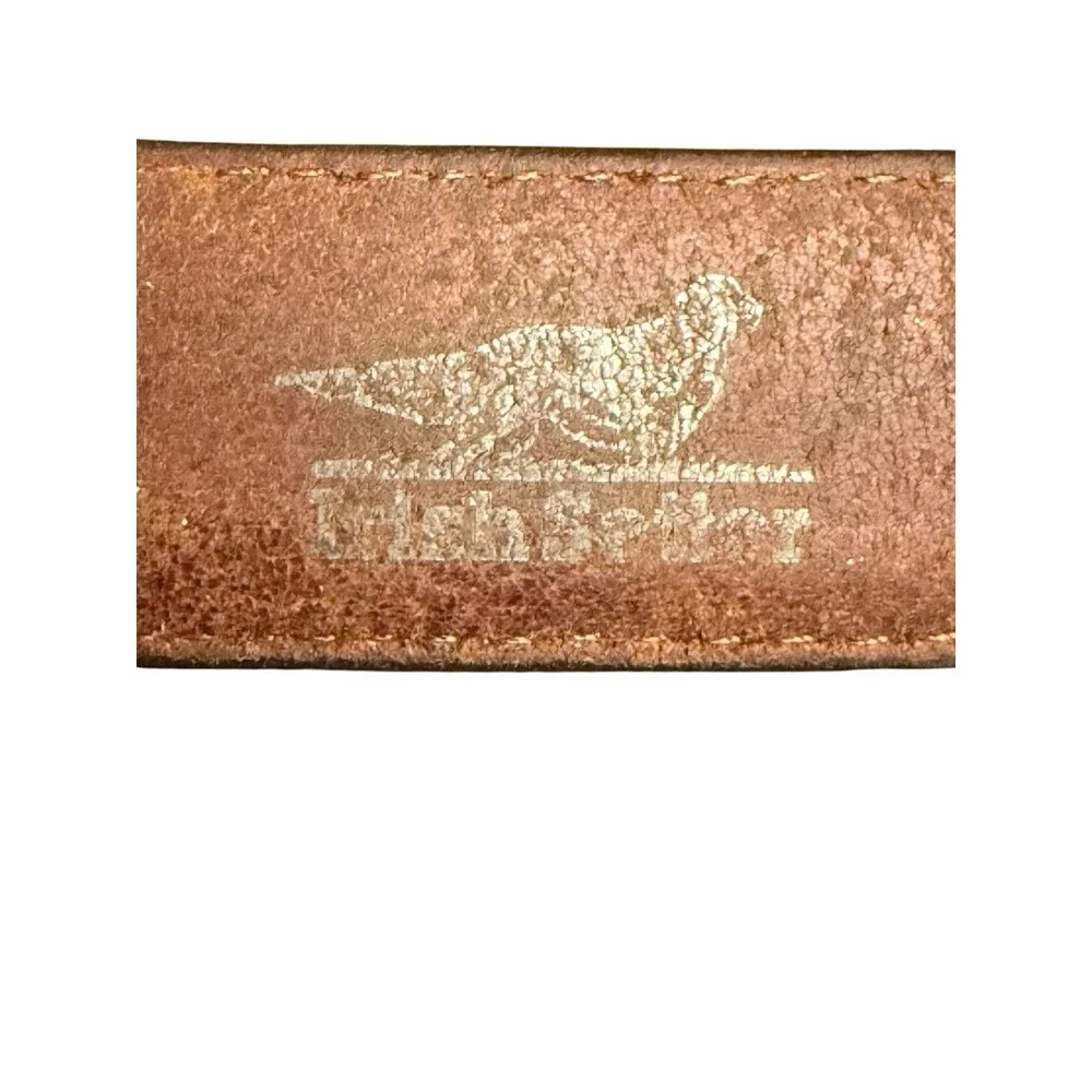Red Wing Irish Setter Men's Brown Leather Belt Brass Buckle 46